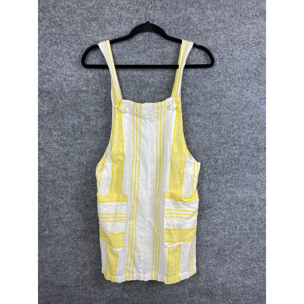 Mango‎ Casual Two Tone Yellow Line Overall Dress Size 6